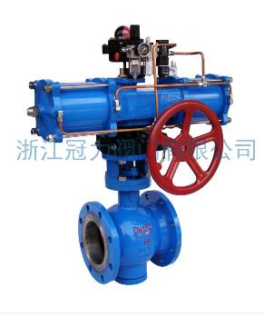 法蘭式V型球閥合流、分流、及流向自由的切換！